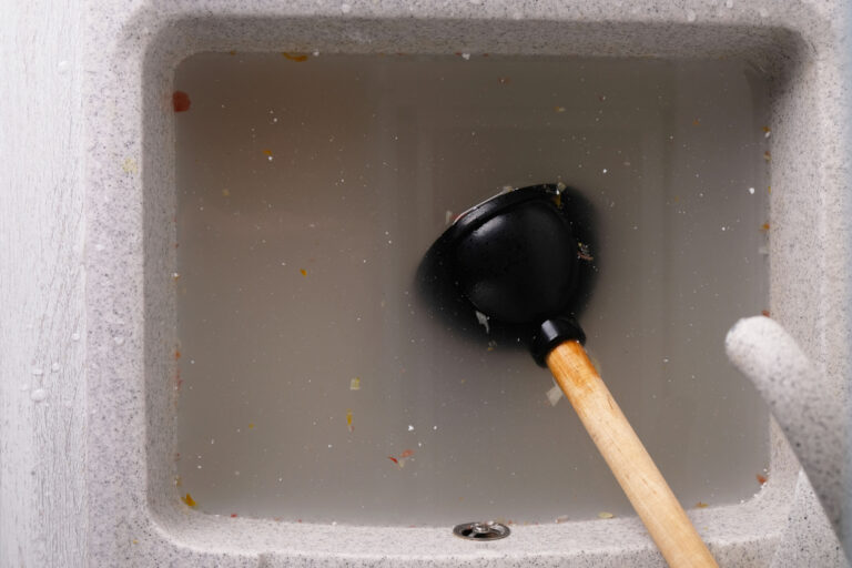 Clogged Kitchen Sink