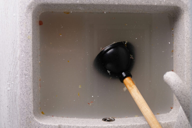 Clogged Kitchen Sink
