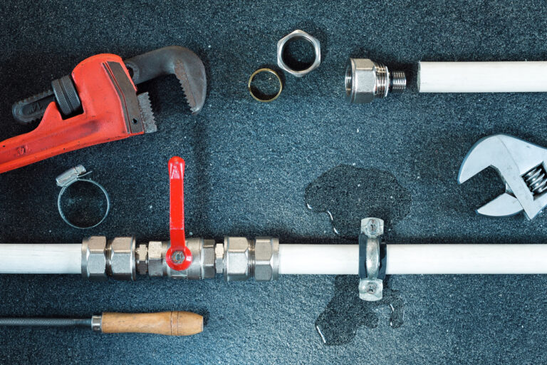 Water Leak and Wrenches