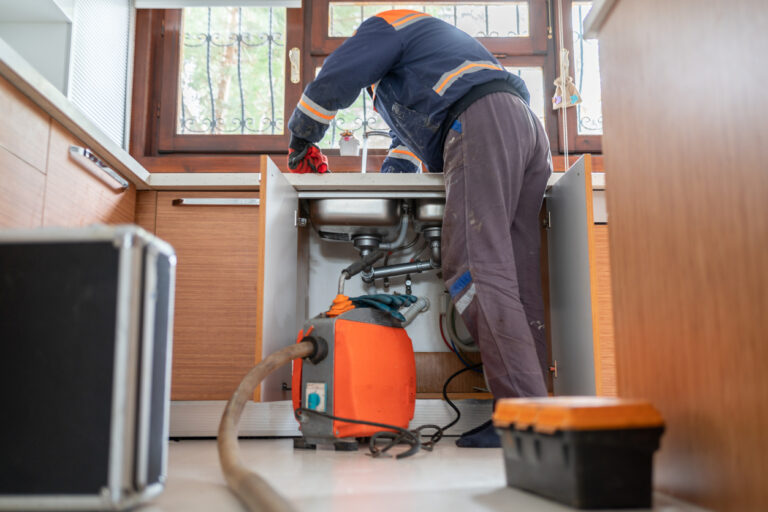 Plumber Fixes Clogged Drain